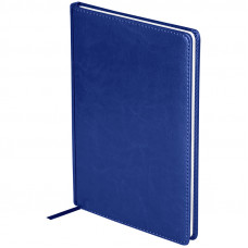Ежедневник недатированный, A4, 136л., кожзам, OfficeSpace "Nebraska", синий